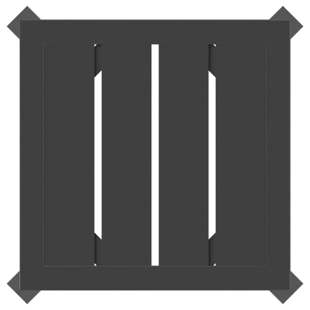 طاولة حديقة من الفولاذ، أبعادها 34×34×38 سم