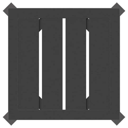 طاولة حديقة من الفولاذ، أبعادها 34×34×38 سم