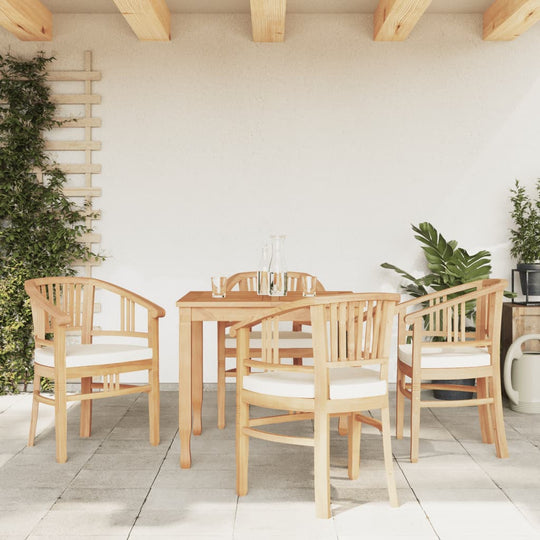 5 Piece Garden Dining Set Solid Wood Teak , Furniture -> Outdoor Furniture -> Outdoor Furniture Sets , Chairs -,Decor -,Durable,eligant,Furniture -,garden decor,Home & Garden -,Home Decor,Modern Design,new-305021,Outdoor Furniture -,Outdoor Furniture Sets