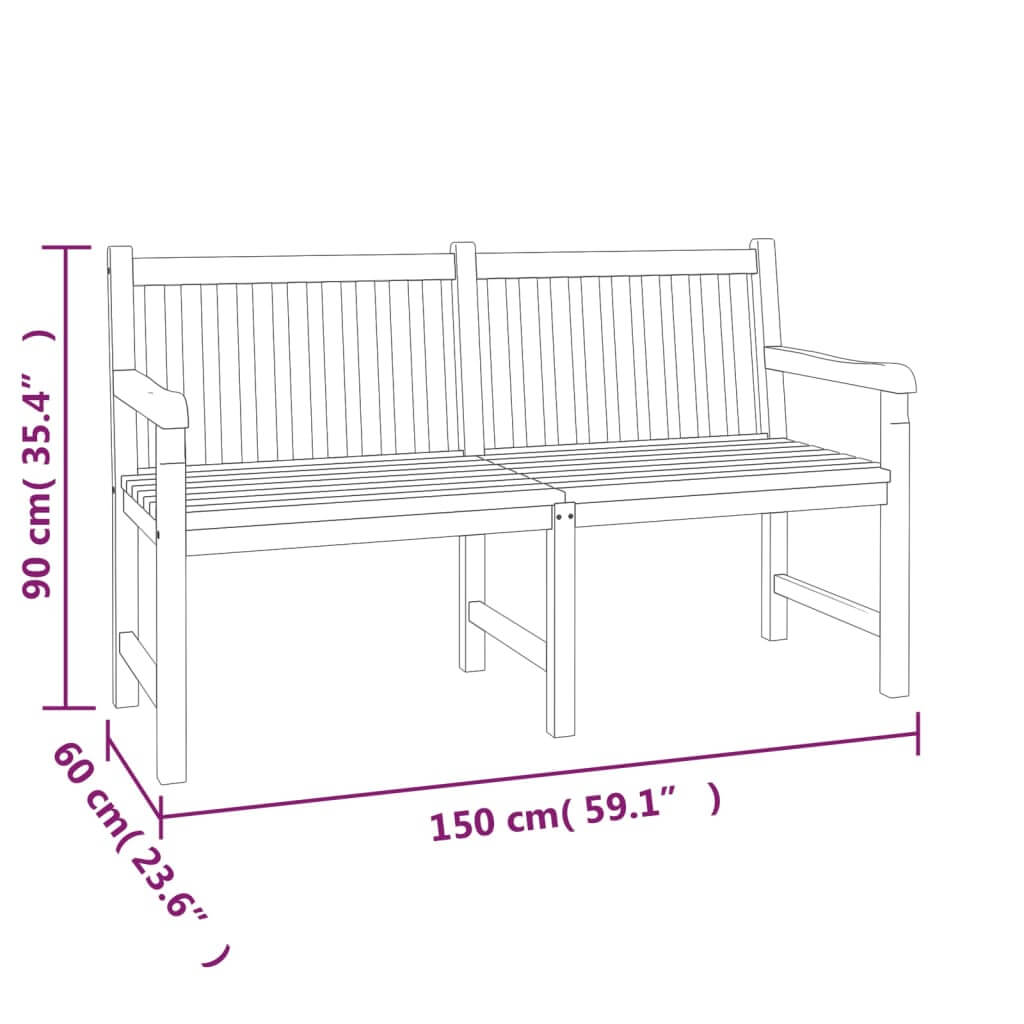 4 Piece Garden Dining Set Solid Wood Teak