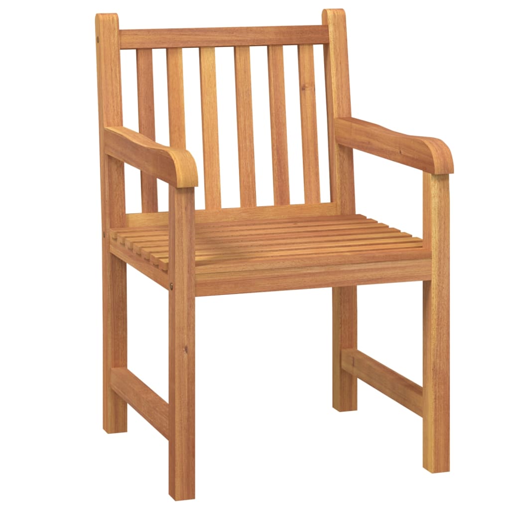 طقم طعام للحديقة مكون من 4 قطع من خشب الساج الصلب