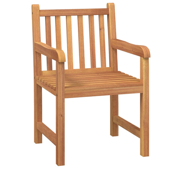 طقم طعام للحديقة مكون من 4 قطع من خشب الساج الصلب