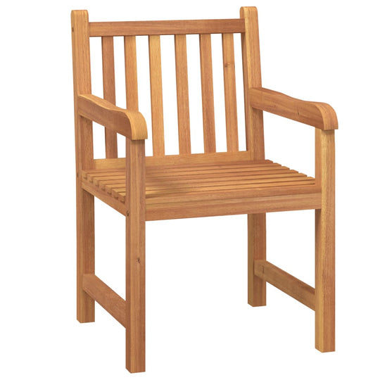 طقم طعام للحديقة مكون من 5 قطع، مصنوع من خشب الساج الصلب - دبي