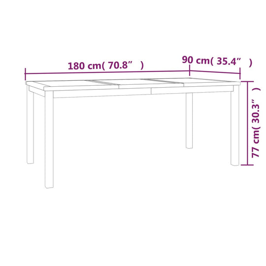 4 Piece Garden Dining Set Solid Wood Teak