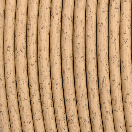 طقم جلوس حديقة من 3 قطع مع وسائد بيج من البولي راتان