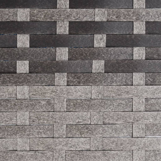 مقعد حديقة لشخصين مع وسادة من خشب الروطان الصناعي