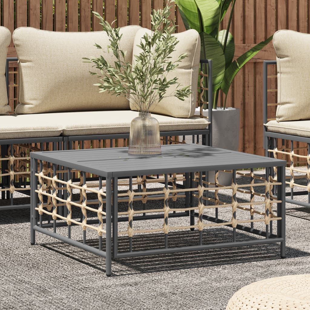 Garden Table 70x70x34 cm Poly Rattan , garden table , eligant,Furniture -,Home & Garden -,Modern Design,new-305021,Outdoor Furniture -,Outdoor Seating -,Outdoor Sectional Sofa Units