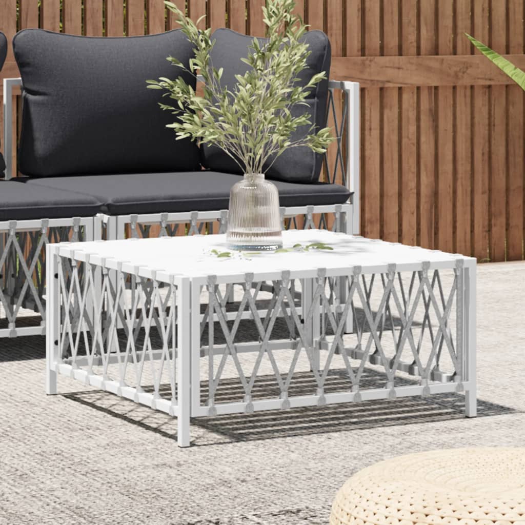 Garden Table 70x70x34 cm Woven Fabric , Furniture -> Outdoor Furniture -> Outdoor Seating -> Outdoor Sectional Sofa Units , Durable,eligant,Furniture -,Home & Garden -,metal,Modern Design,new-305021,Outdoor Furniture -,Outdoor Seating -,Outdoor Sectional