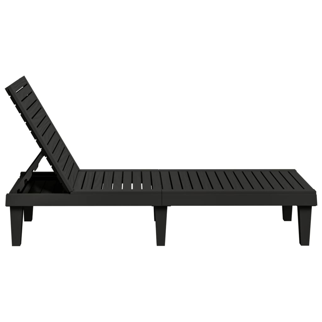 Sun Lounger 155x58x83 cm Polypropylene , Sun Louger , eligant,Furniture -,Home & Garden -,Modern Design,new-305021,Outdoor Furniture -,Outdoor Seating -,Sunloungers