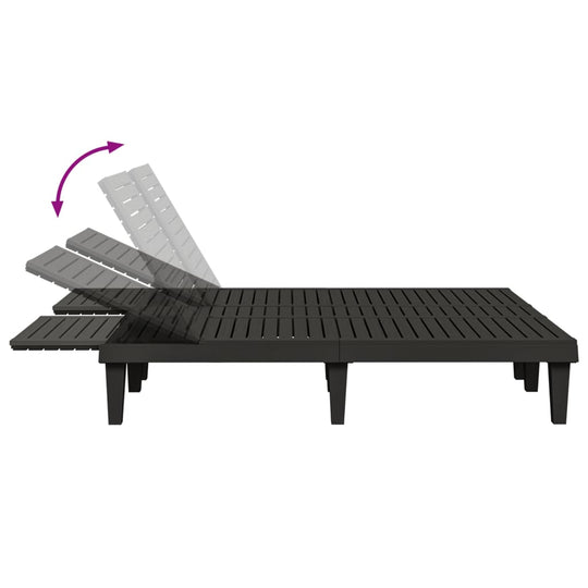 Double Sun Lounger 155x138x83 cm Polypropylene , lounger , Furniture -,Home & Garden -,Modern Design,new-305021,Office Furniture -,Outdoor Furniture -,Outdoor Seating -,Stylish,Sunloungers