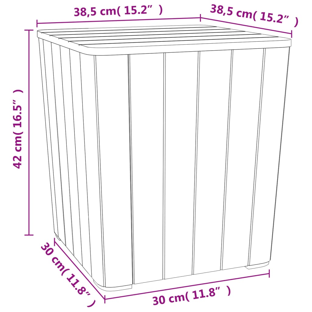 Garden Table with Removable Lid Polypropylene , garden table , eligant,Furniture -,Home & Garden -,Modern Design,new-305021,Outdoor Furniture -,Outdoor Tables