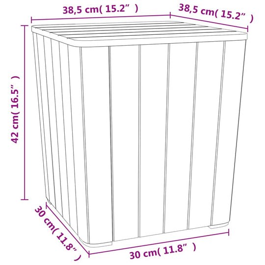 Garden Table with Removable Lid Polypropylene , garden table , eligant,Furniture -,Home & Garden -,Modern Design,new-305021,Outdoor Furniture -,Outdoor Tables