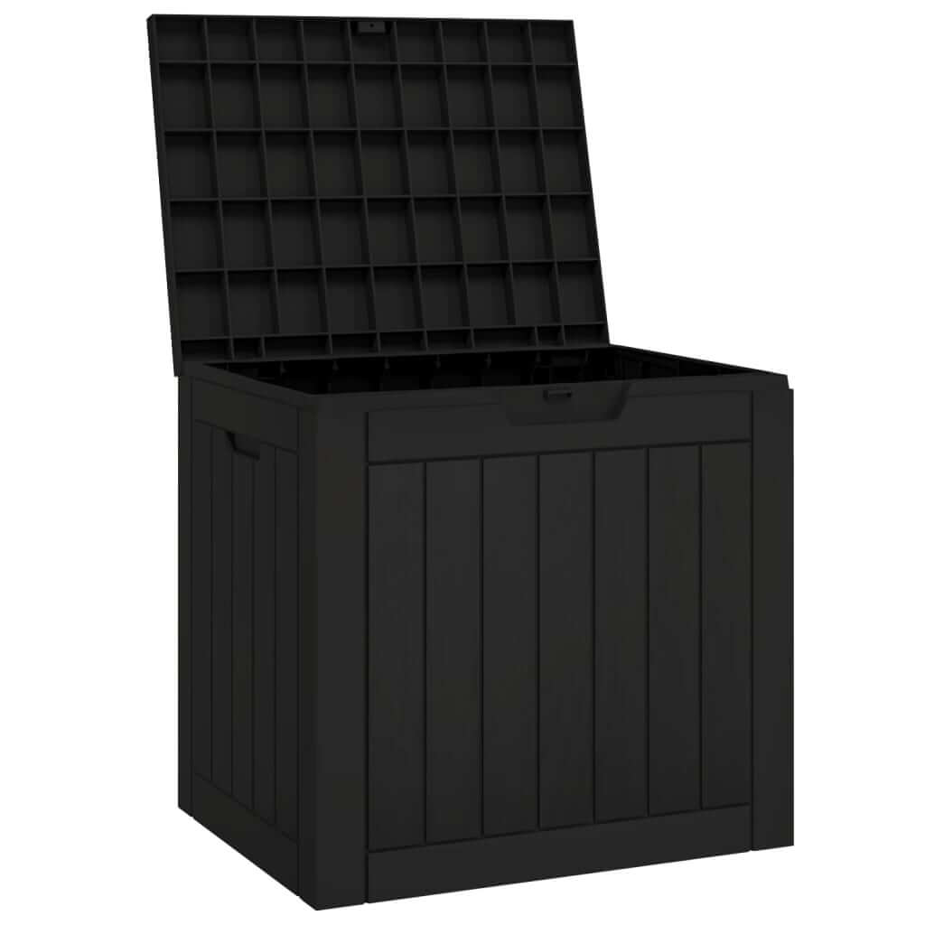 Garden Storage Box 55.5x43x53 cm Polypropylene with imitation wood texture design