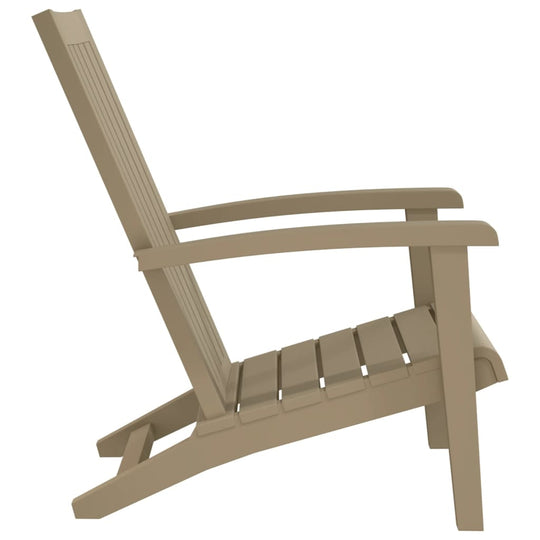 Garden Adirondack Chair Light Polypropylene side view, showcasing its durable and stylish design for outdoor relaxation.