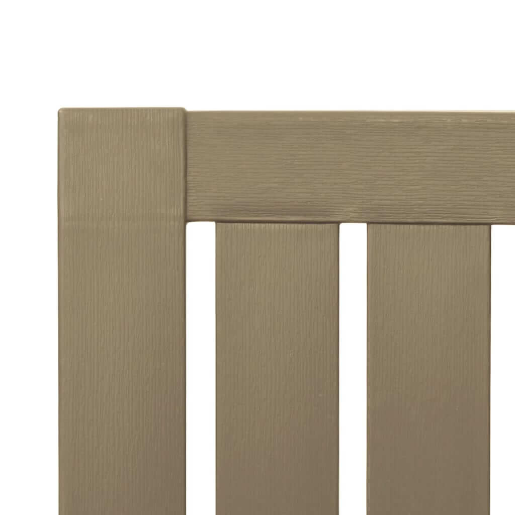 Close-up view of the Garden Adirondack Chair Light Polypropylene with textured planks and durable finish.