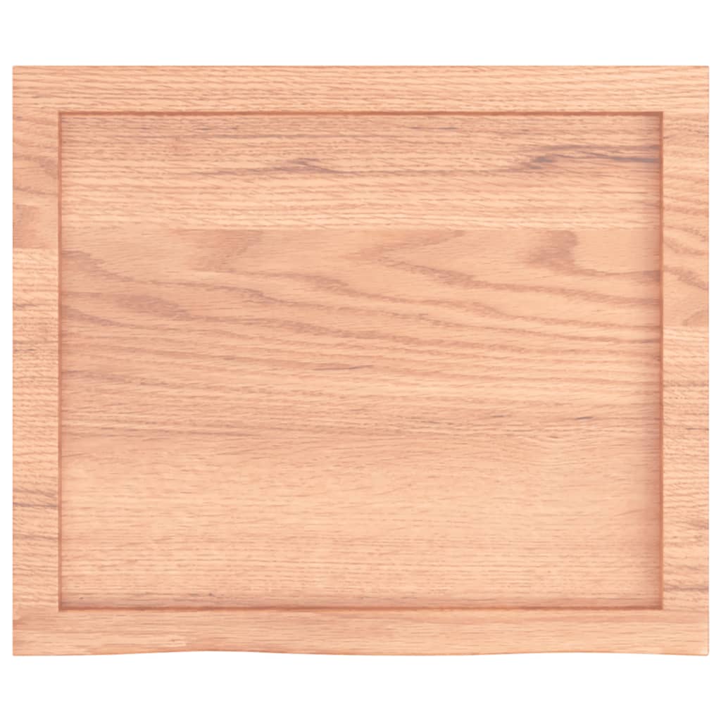 Wall Shelf Light 60x50x(2-4) cm Treated Solid Wood Oak - Durable oak wood surface with natural finish.