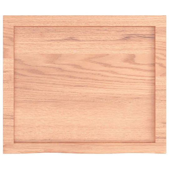 Wall Shelf Light 60x50x(2-4) cm Treated Solid Wood Oak - Durable oak wood surface with natural finish.