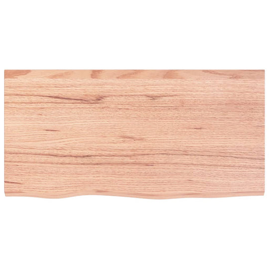 Wall Shelf Light 80x40x(2-4) cm Treated Solid Wood Oak natural oak wood surface texture