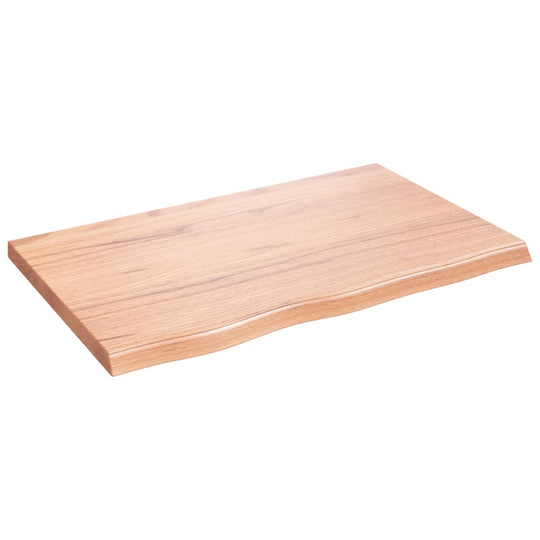 Wall Shelf Light  80x50x(2-4) cm Treated Solid Wood Oak