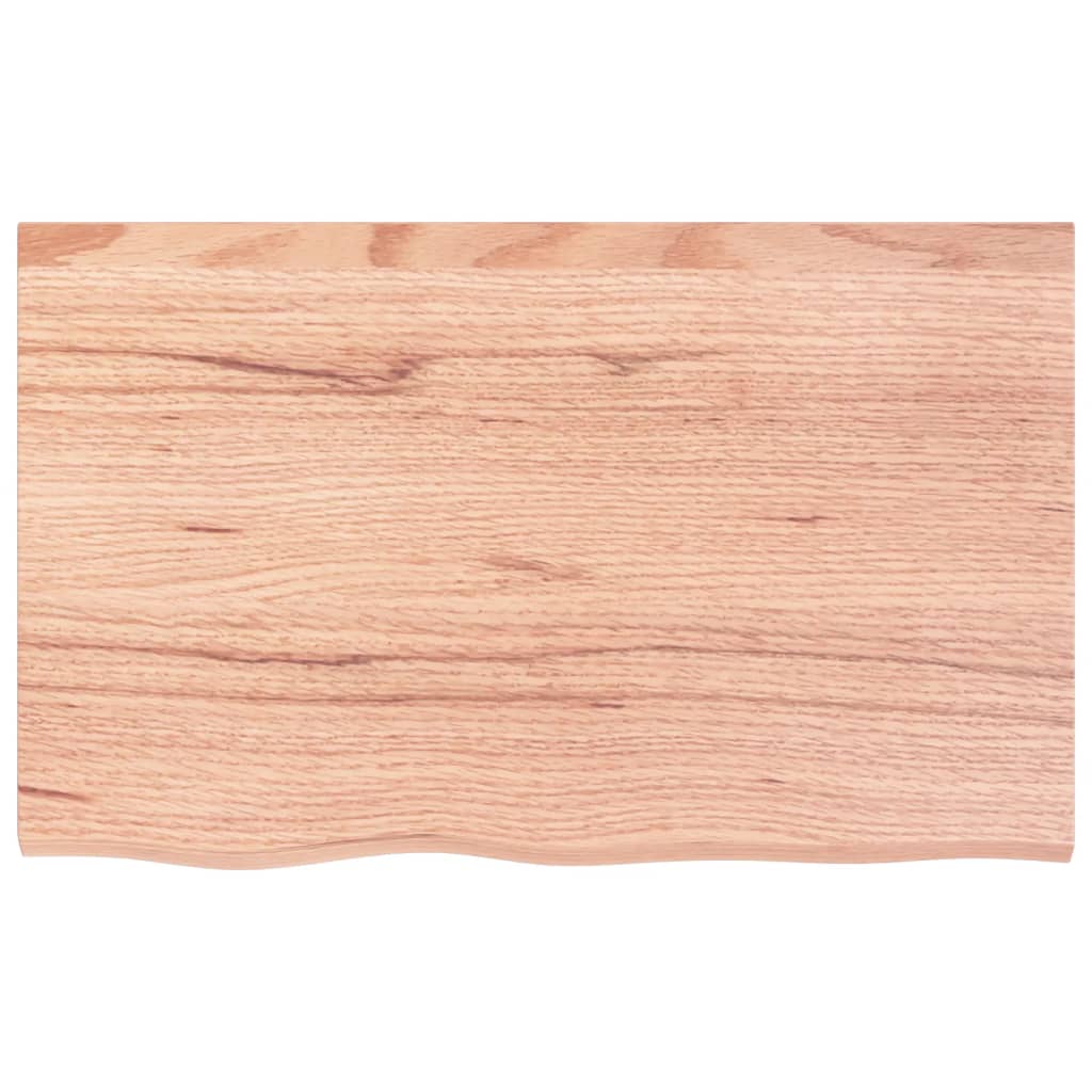 Wall Shelf Light  80x50x(2-4) cm Treated Solid Wood Oak