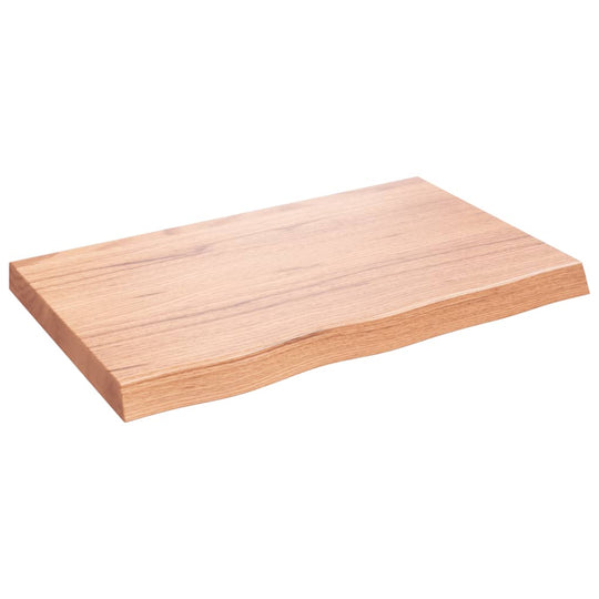Wall Shelf Light  80x50x(2-6) cm Treated Solid Wood Oak displayed on a flat surface featuring a beautiful oak wood finish.
