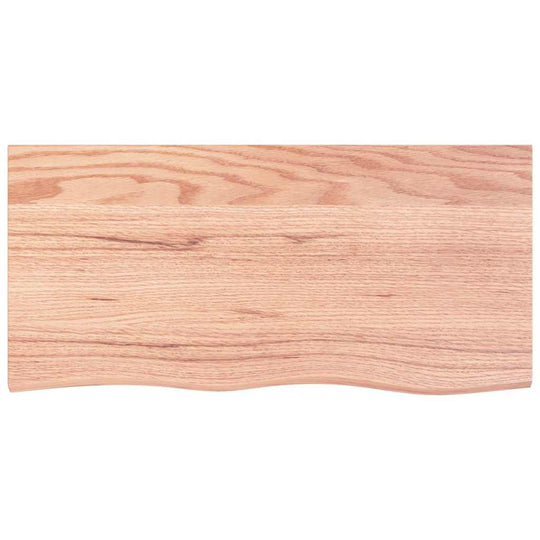 Wall Shelf Light  100x50x(2-6) cm Treated Solid Wood Oak