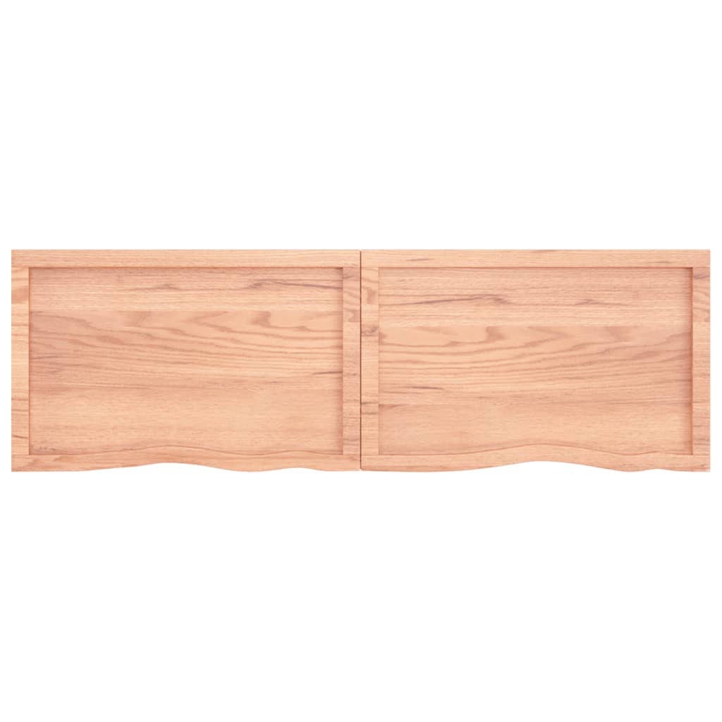 Wall Shelf Light 160x50x(2-4) cm Treated Solid Wood Oak , Furniture -> Shelving -> Wall Shelves & Ledges , Durable,eligant,Furniture -,Home & Garden -,Modern Design,new-305021,Outdoor Furniture -,Shelving -,Wall Shelves & Ledges