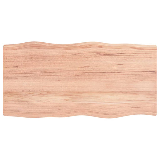 Table Top Light  100x50x(2-4)cm Treated Solid Wood Live Edge