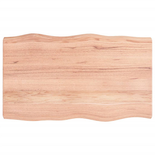 Table Top Light 100x60x(2-6)cm Treated Solid Wood Live Edge view from above