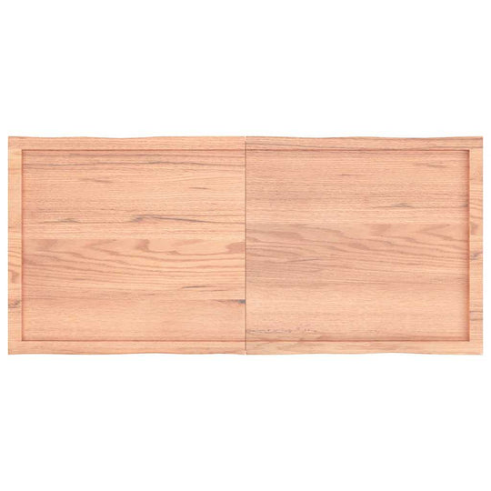 Table Top Light  140x60x(2-4)cm Treated Solid Wood Live Edge