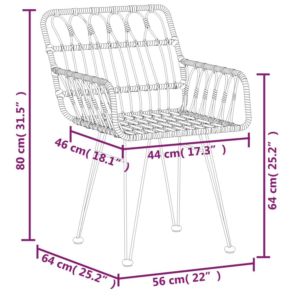 5 Piece Garden Dining Set Poly Rattan , Furniture -> Outdoor Furniture -> Outdoor Furniture Sets , Chairs -,Durable,Durable Construction,eligant,Furniture -,Furniture Sets -,garden decor,Home & Garden -,Modern Design,new-305021,Outdoor Chairs,Outdoor Furn