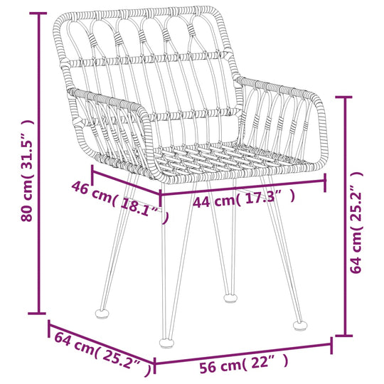 5 Piece Garden Dining Set Poly Rattan , Furniture -> Outdoor Furniture -> Outdoor Furniture Sets , Chairs -,Durable,Durable Construction,eligant,Furniture -,Furniture Sets -,garden decor,Home & Garden -,Modern Design,new-305021,Outdoor Chairs,Outdoor Furn