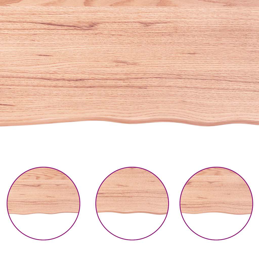 Bathroom Countertop Light  120x30x(2-4)cm Treated Solid Wood