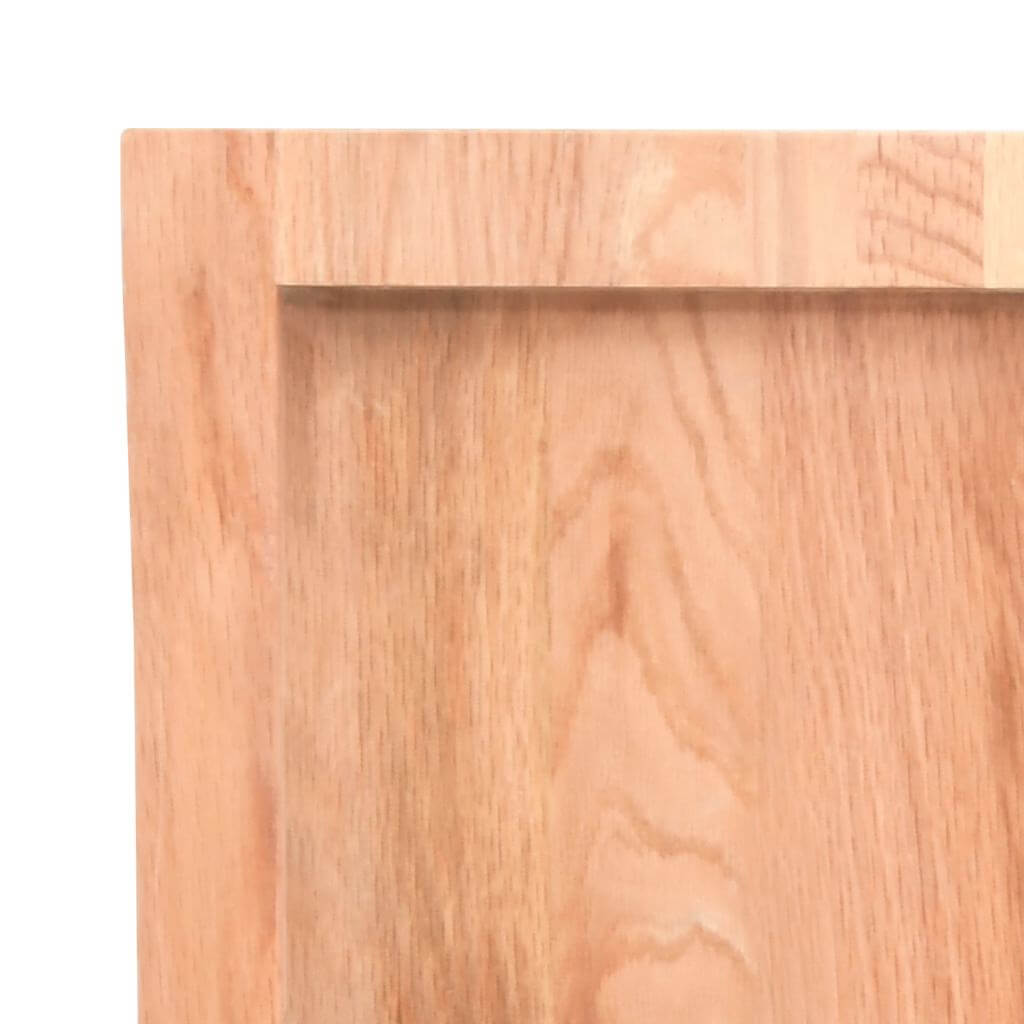 Bathroom Countertop Light 160x60x(2-4)cm Treated Solid Wood close-up of solid oak wood texture and grain.