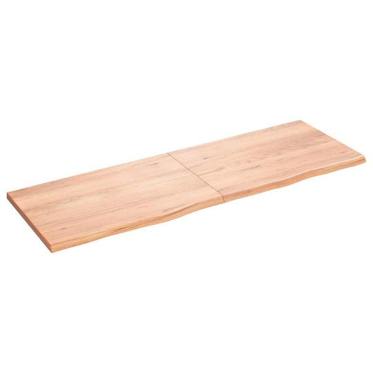 Bathroom Countertop Light  180x60x(2-4)cm Treated Solid Wood with natural oak finish and foldable design.