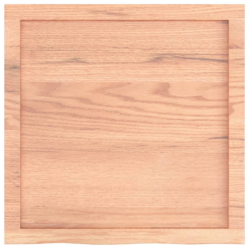 Table Top Light  60x60x(2-4) cm Treated Solid Wood Oak - Solid oak wood tabletop with a natural finish.