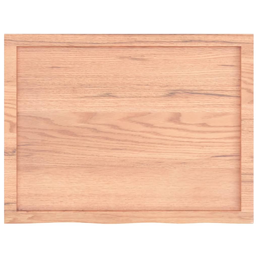 Table Top Light  80x60x(2-4) cm Treated Solid Wood Oak