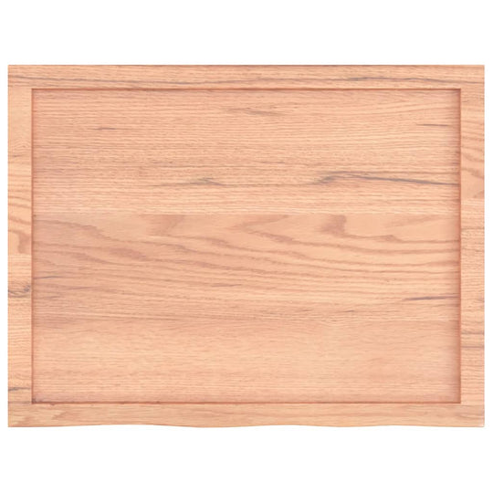 Table Top Light  80x60x(2-4) cm Treated Solid Wood Oak