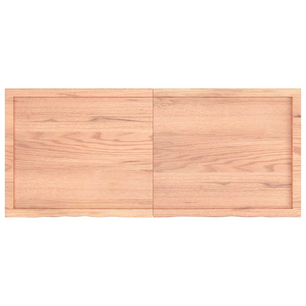 Table Top Light  140x60x(2-4) cm Treated Solid Wood Oak