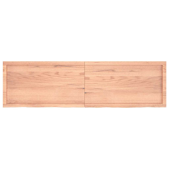 Table Top Light 180x50x(2-4) cm Treated Solid Wood Oak, featuring a smooth natural oak finish.