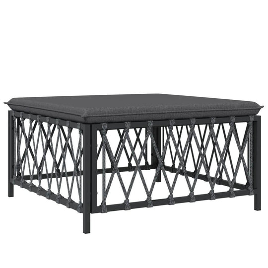 Garden Lounge Piece Set with Cushions  Steel