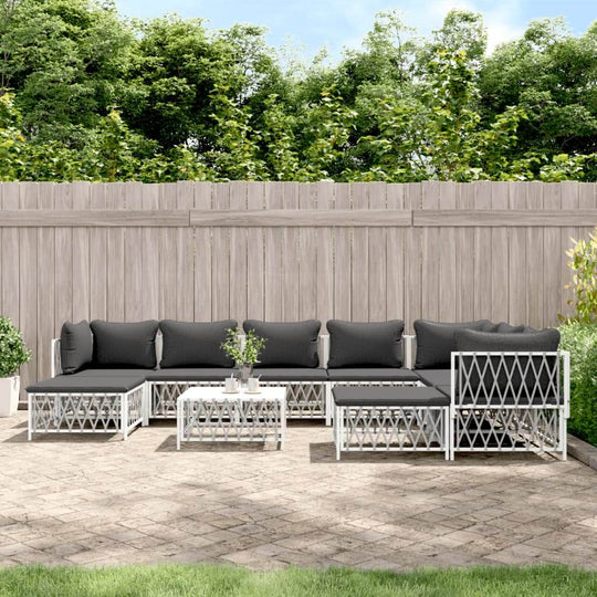 outdoor garden Piece Set with Cushions  Steel