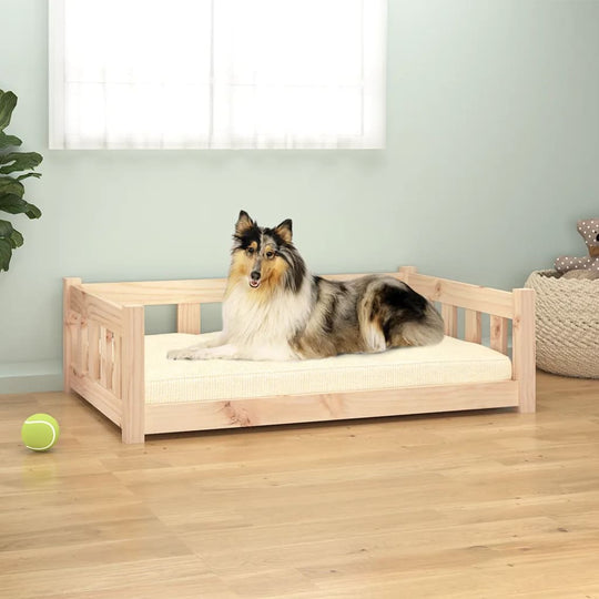 Dog Bed 95.5x65.5x28 cm Solid Wood Pine , bed , Animals & Pet Supplies -,Dog Beds,Home & Garden -,new-305021,Pet Supplies -,Wooden Furniture