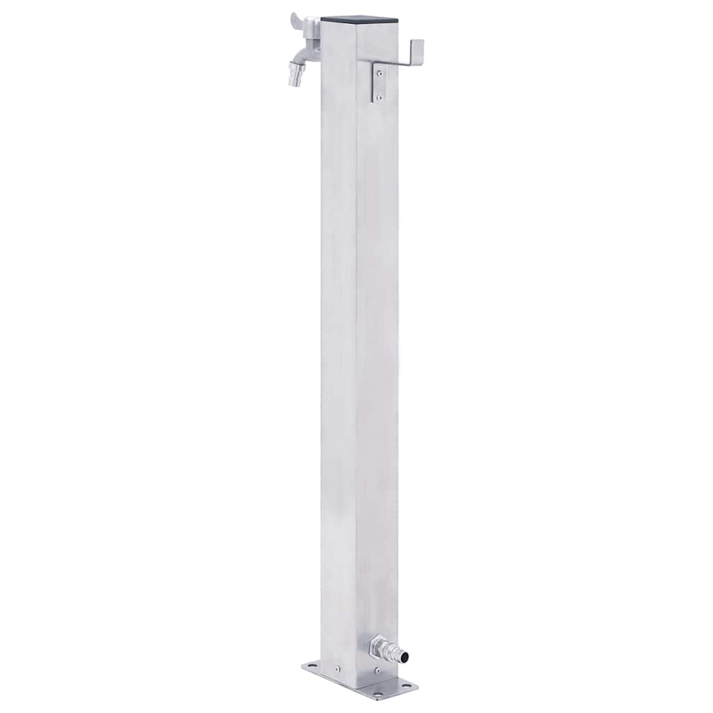 Garden Water Column  Stainless Steel Square