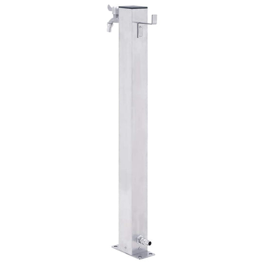 Garden Water Column  Stainless Steel Square
