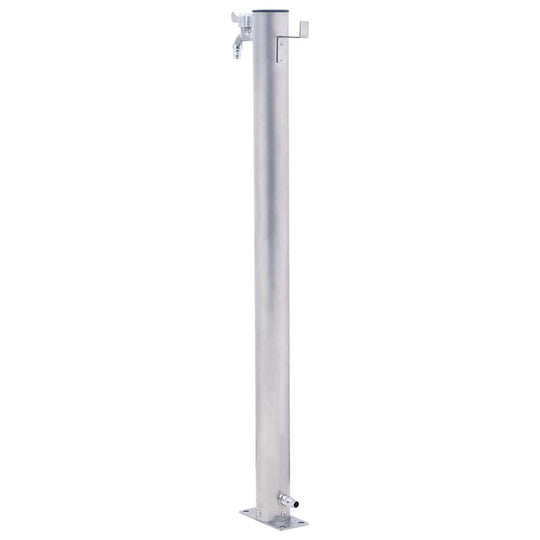 Garden Water Column  Stainless Steel Round
