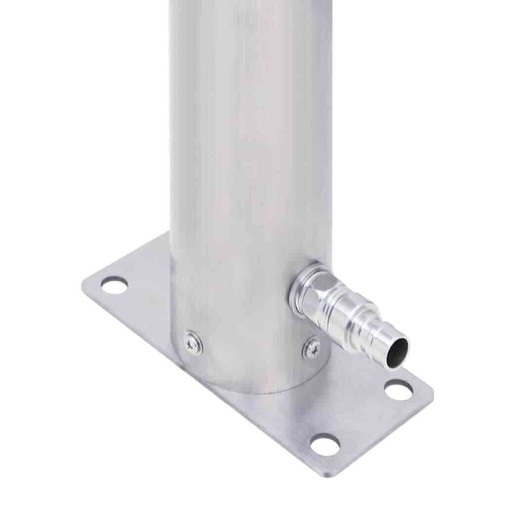 Garden Water Column  Stainless Steel Round