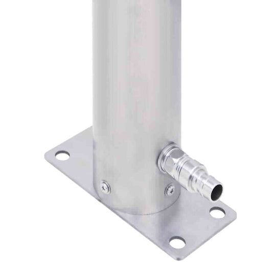 Garden Water Column  Stainless Steel Round