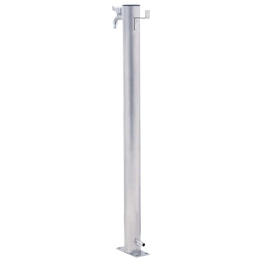Garden Water Column  Stainless Steel Round
