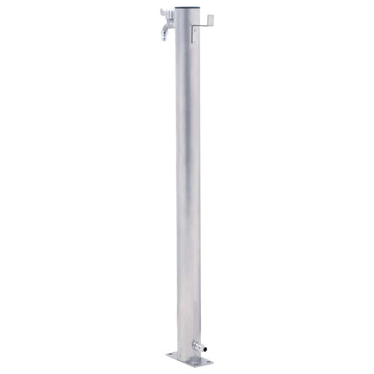Garden Water Column  Stainless Steel Round